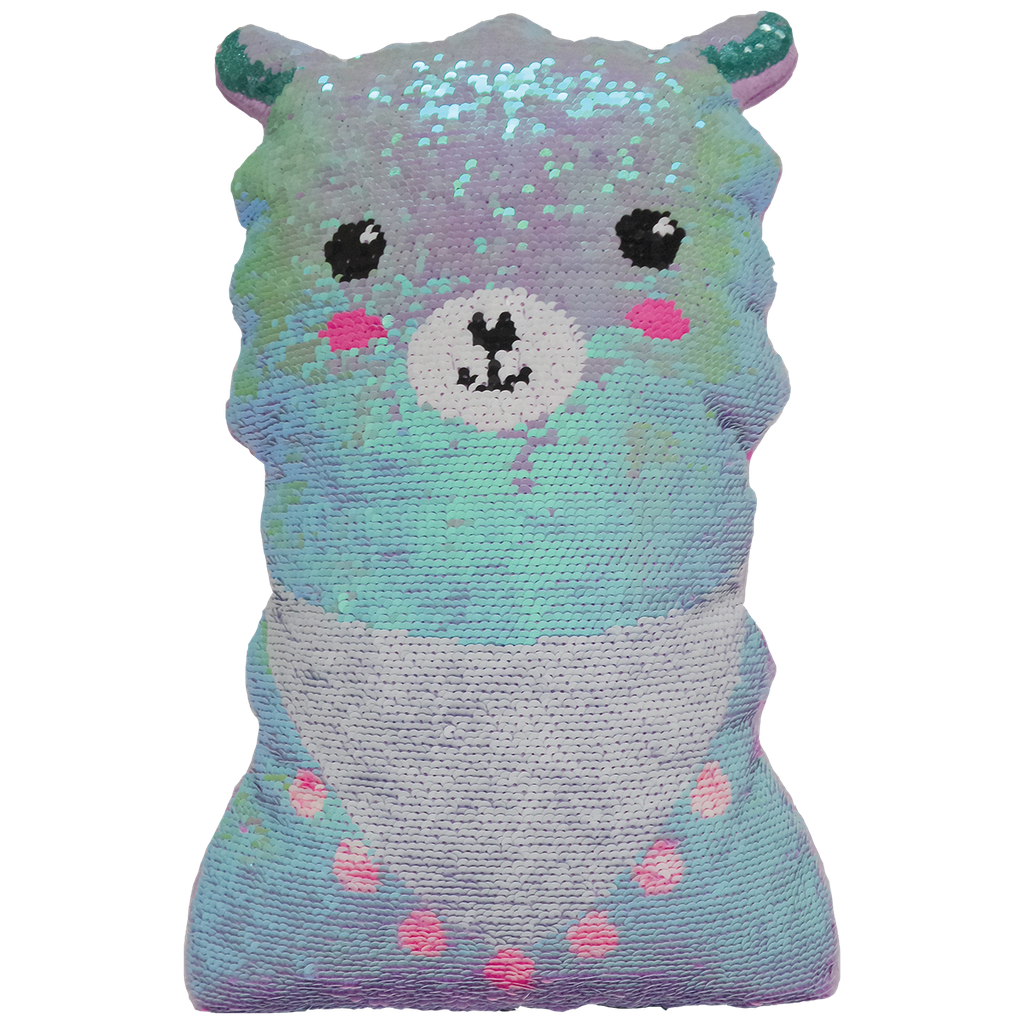 reversible sequin plush